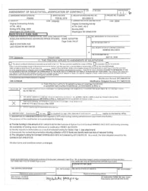 Page 3 of AAWSAP Contract Modification P00002, February 2010