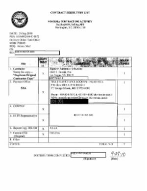 Page 5 of AAWSAP Contract Modification P00005, September 2010